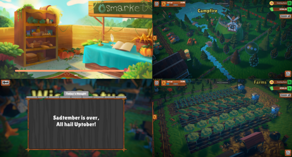 DeFi Land in-game screenshots