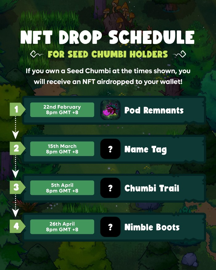Chumbi Valley seed airdrop schedule