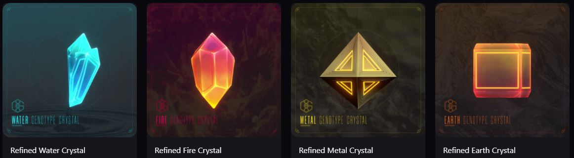 Refined Crystals for Genopets