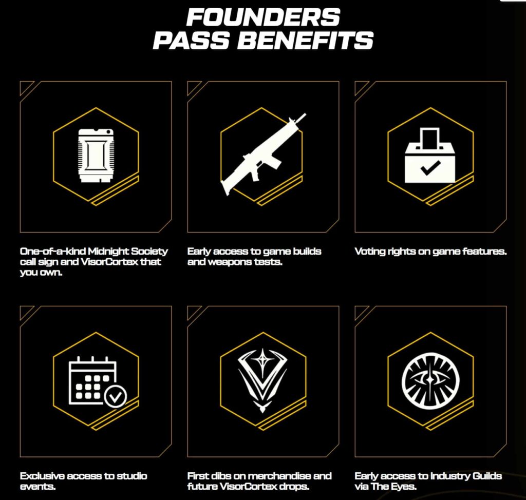 Midnight Society Founders Access Pass Benefits
