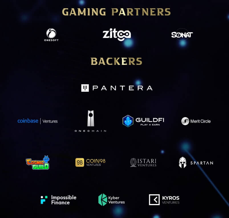 Summoners Arena Gaming Partners and Backers