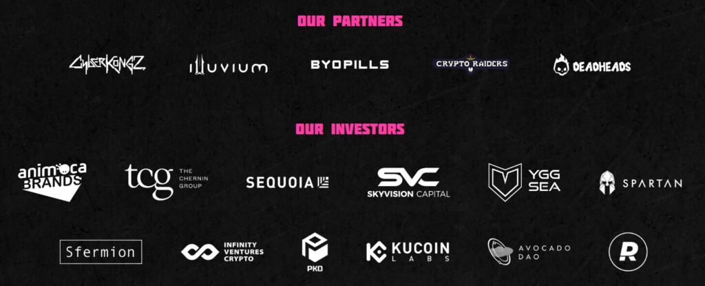 Galalxy Fight Club Partners and Investors