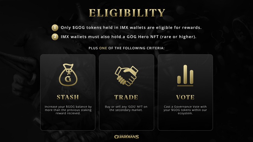 Guild of Guardians Staking Rewards Eligibility