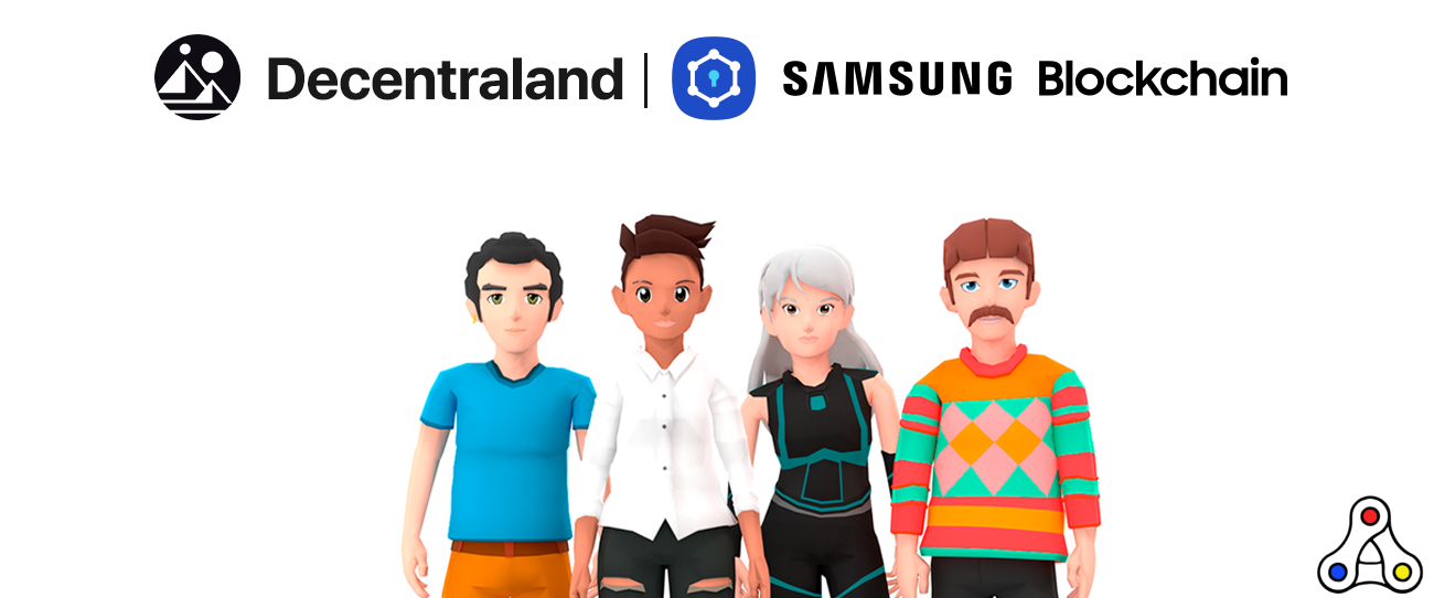 Decentraland Samsung partnership header