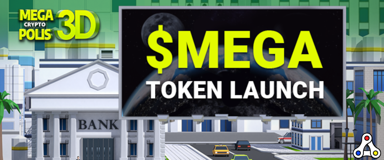 MEGA token Megacryptopolis token launch header
