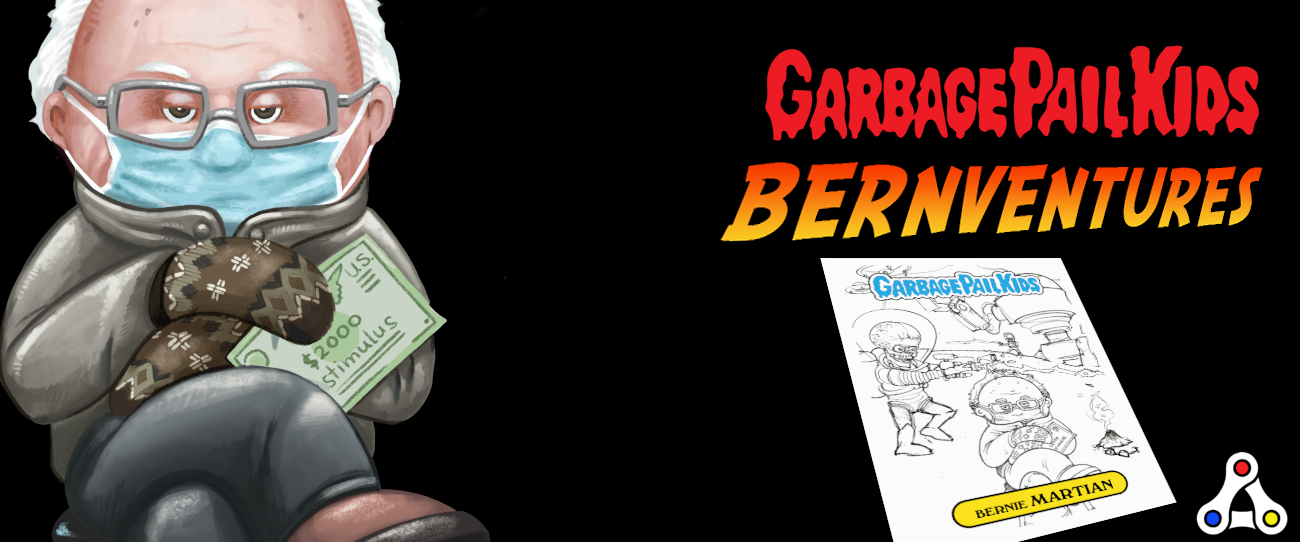 NFT-Topps-GPK-Garbage Pail Kids-Bernventures Bernie Sanders Cinema Sanders 7B  