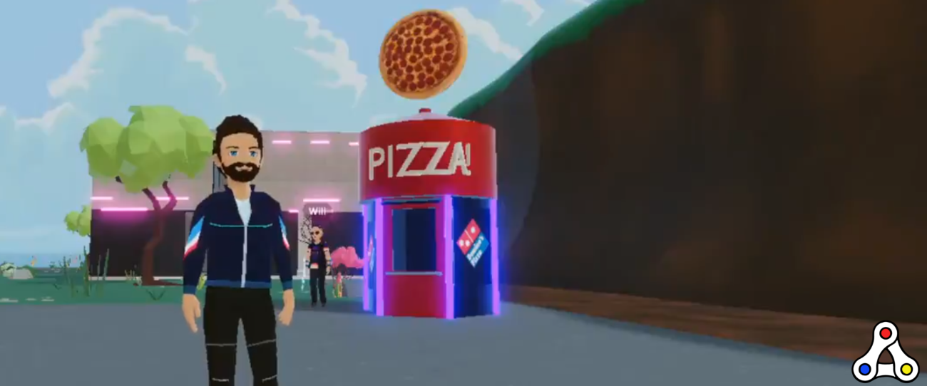 decentraland dominos pizza metazone