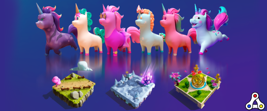 crypto unicorns NFT land unicorn sale
