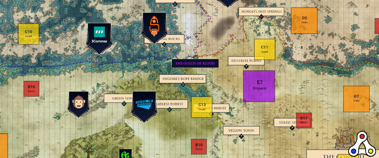 cryptoblades kingdoms map land sale announcement