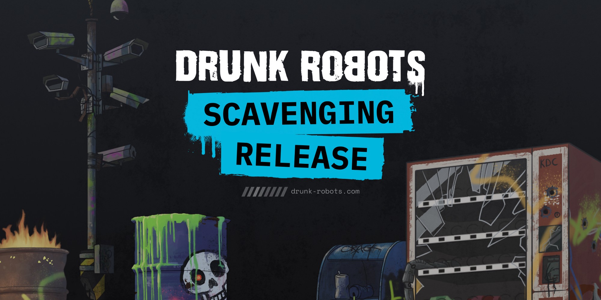 Scavenge for $JUNK by Staking Drunk Robots