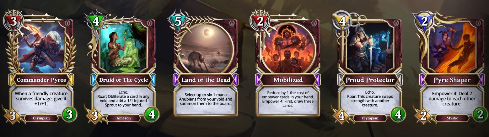 some new cards from Mortal Judgement