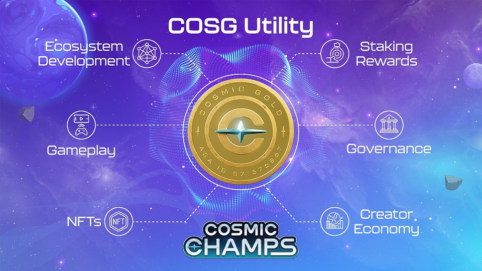 COSG utility, tokenomics from Cosmic Champs