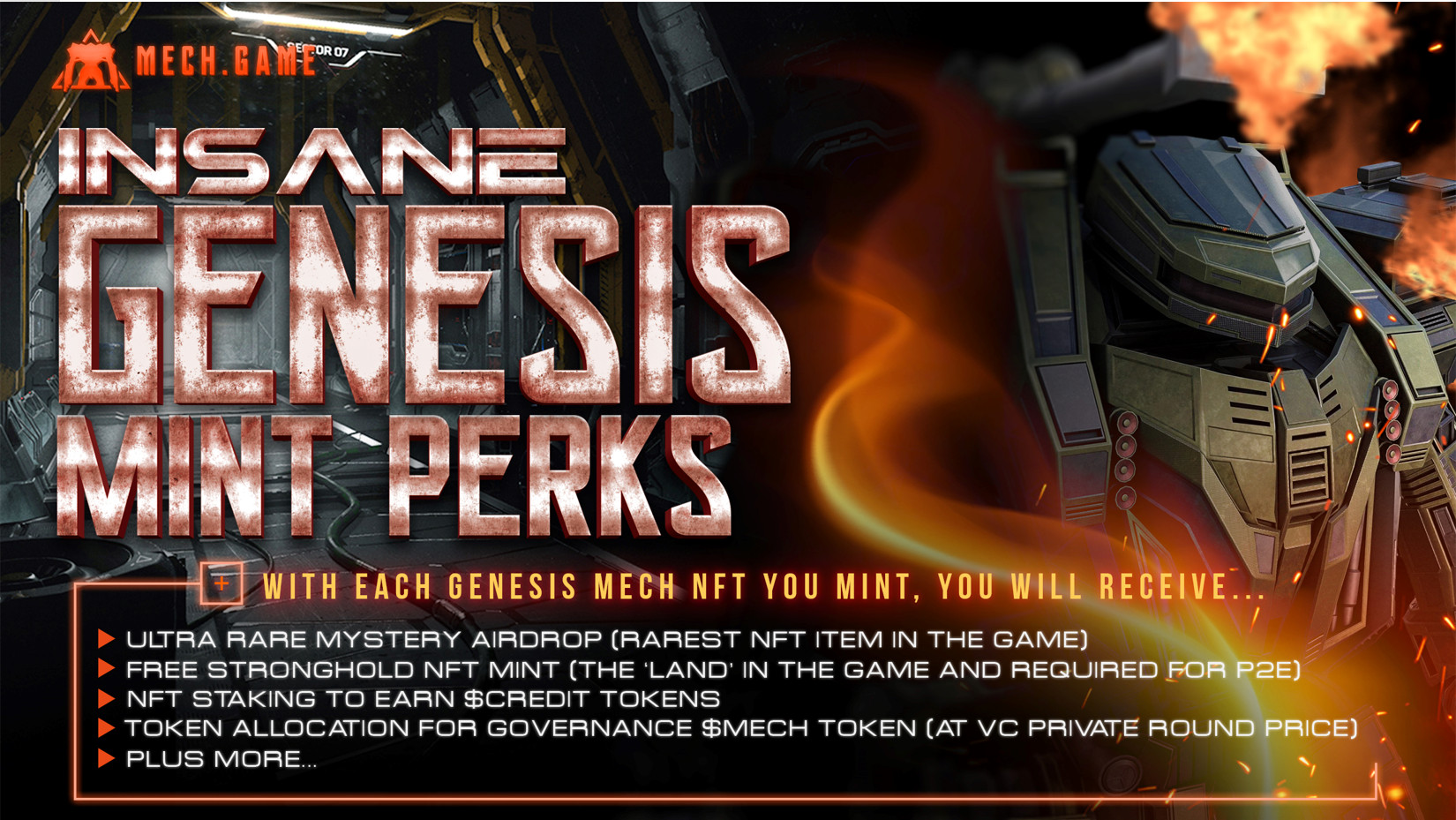 Mech.game Genesis perks