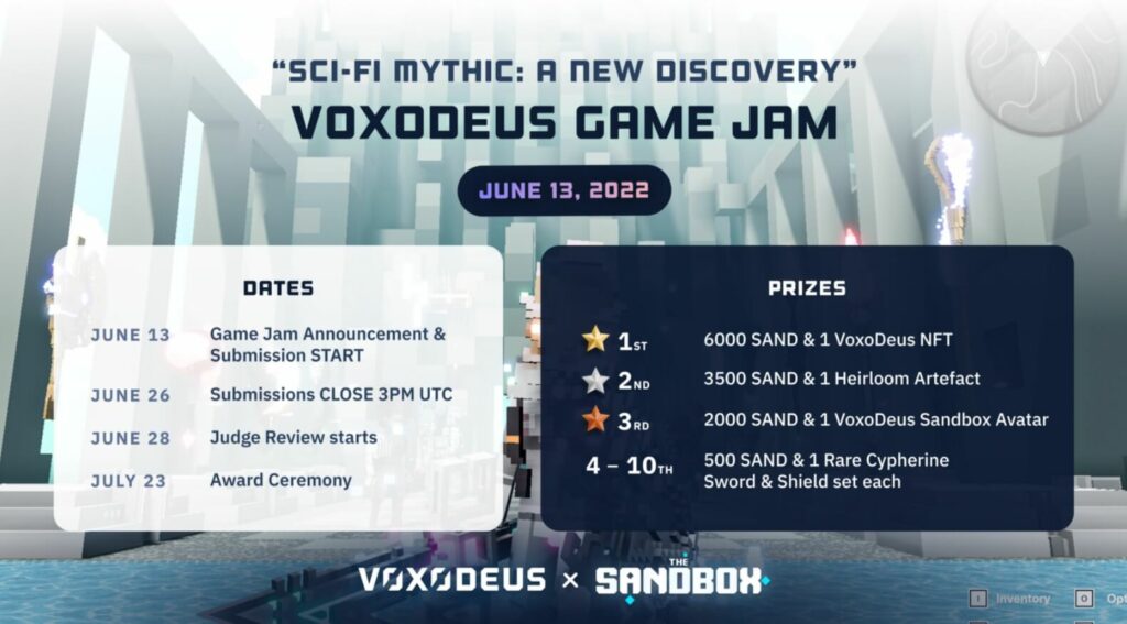 Voxodeus Game Jam Event