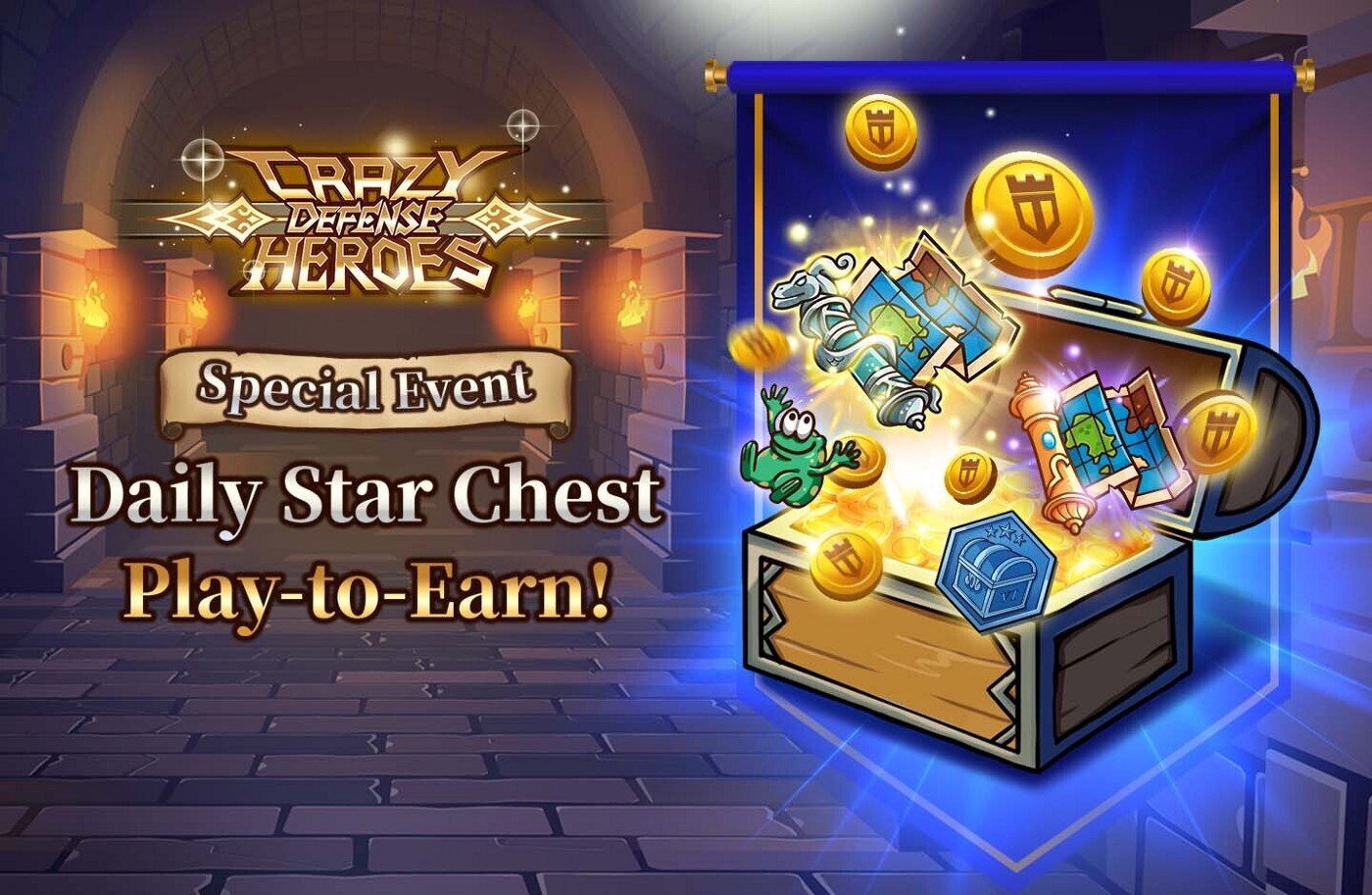 Crazy Defense Heroes Adds New Daily Star Chest Rewards