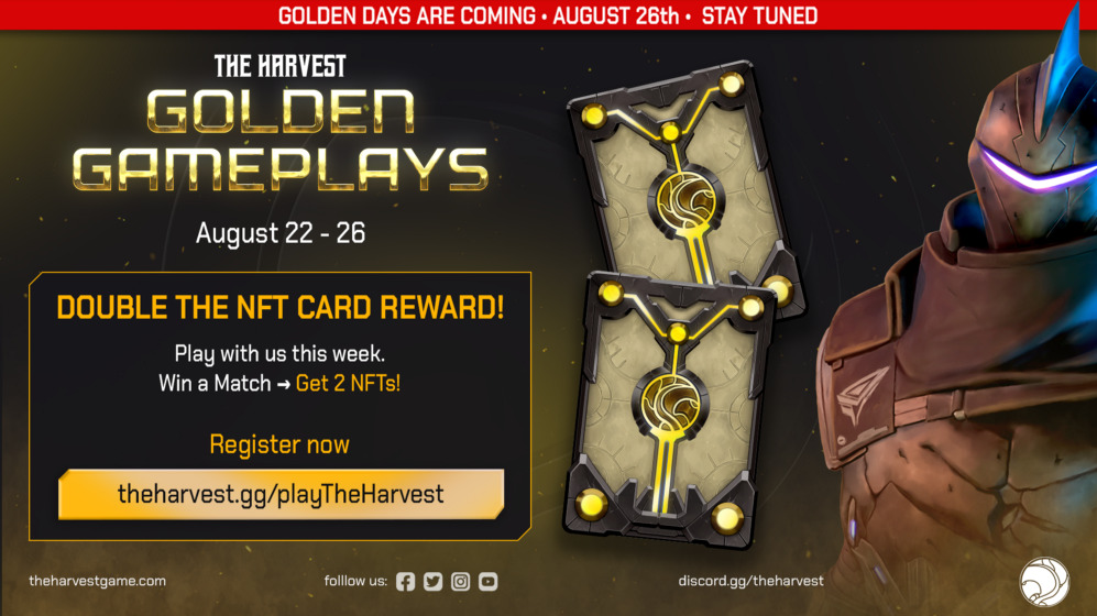 Earn Double NFTs During Golden Week in The Harvest