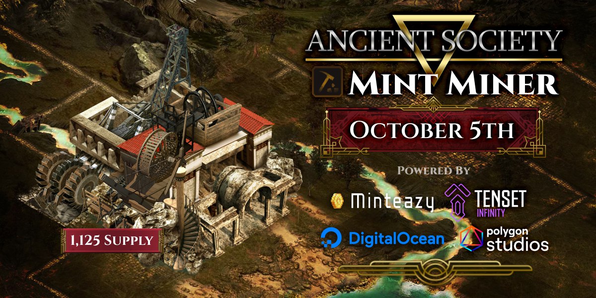 Ancient Society Mine Mint banner
