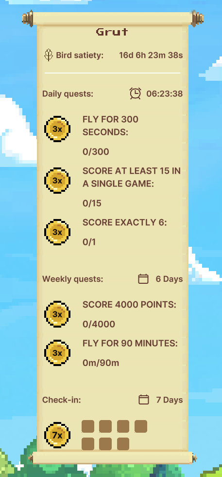 Fancy Birds Daily and Weekly Quests