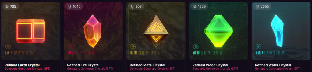 sales of Genopets crystals currently blocked