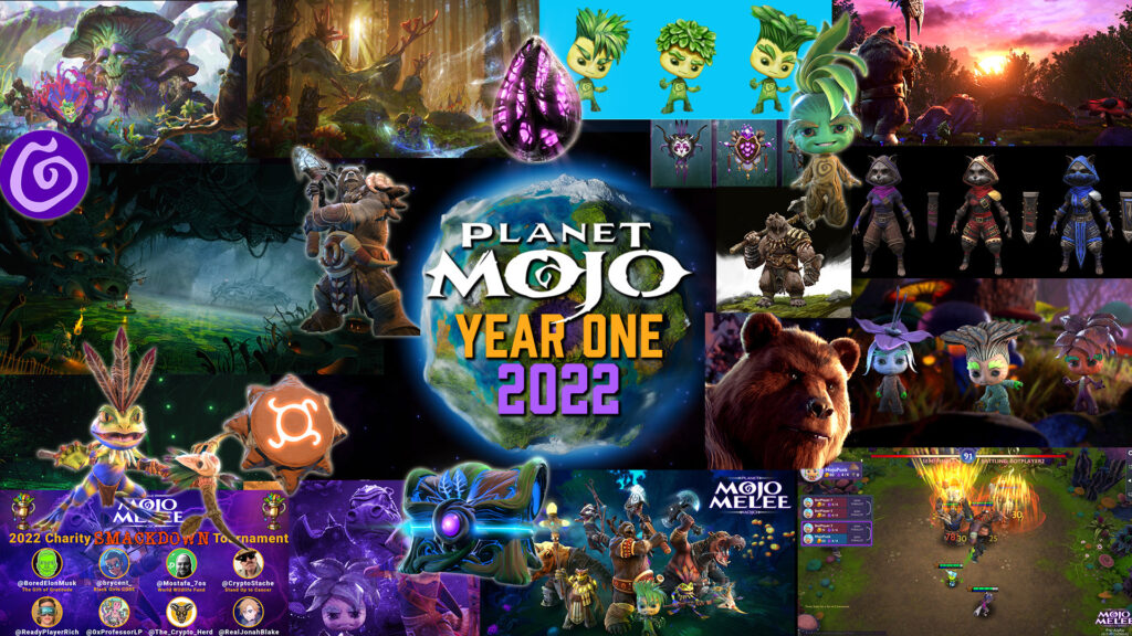 Mojo Melee year one banner