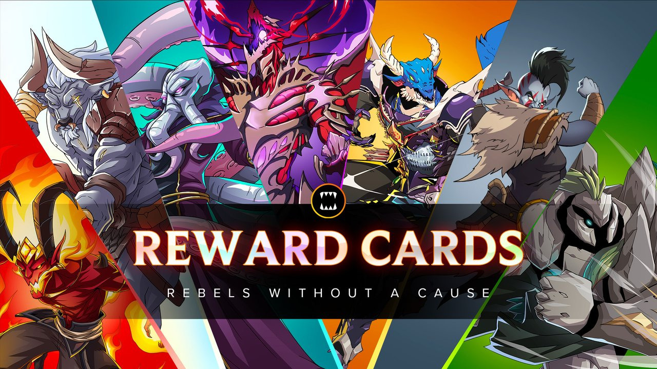 Splinterlands reward cards banner