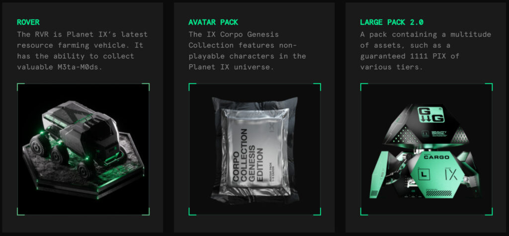Cargo Pack 3 contents