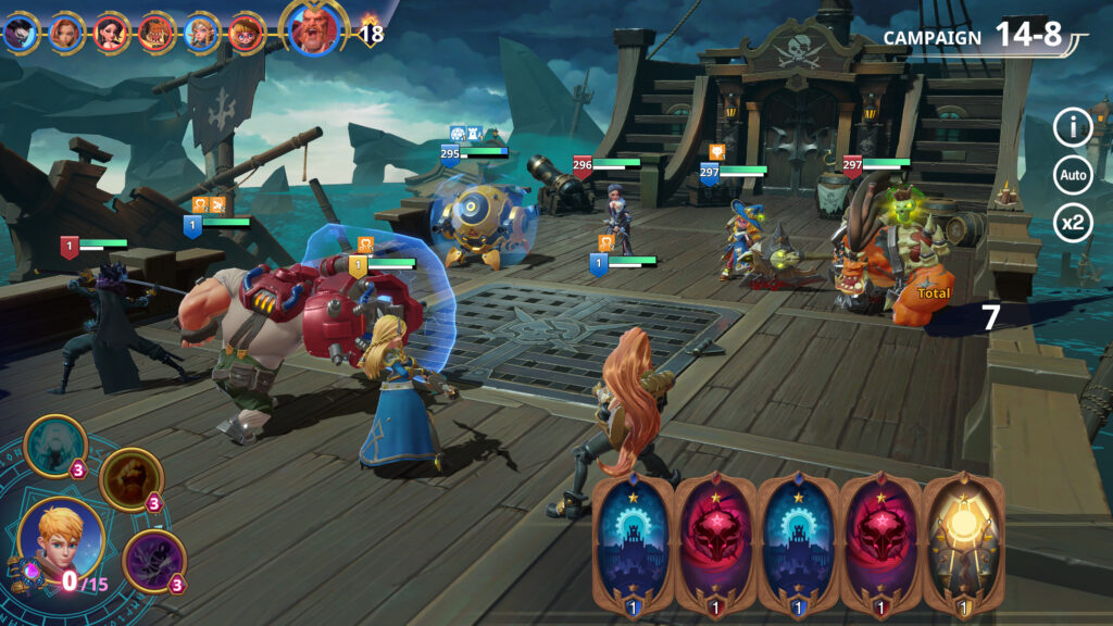 Champions Arena battle screenshot