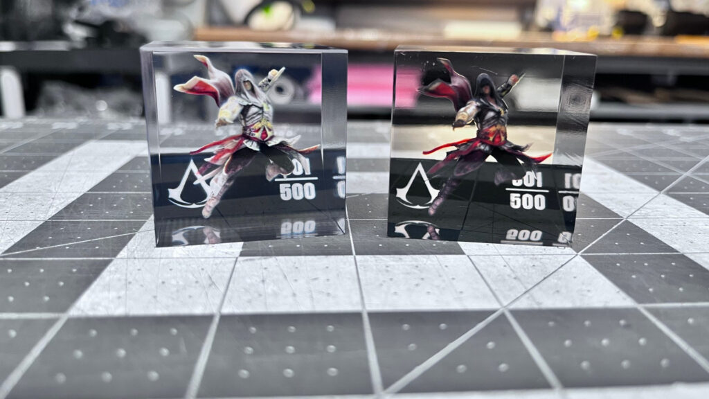 sample items from IRL Assassin's Creed Smart Collectible collection