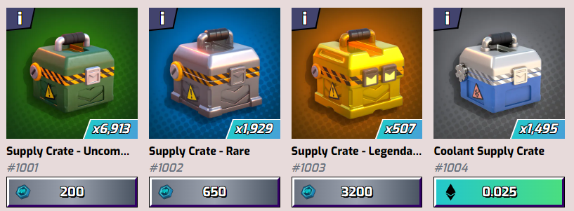 Mighty Action Heroes supply chests