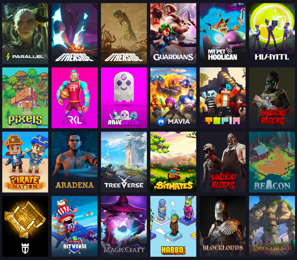 some of the games with NFTs available on LootRush
