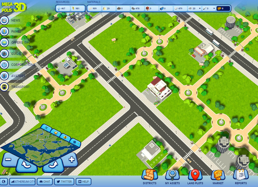 manage buildings and plots in the MegaWorld map view
