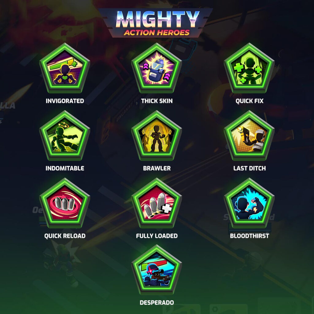 Mighty Action Heroes Perks